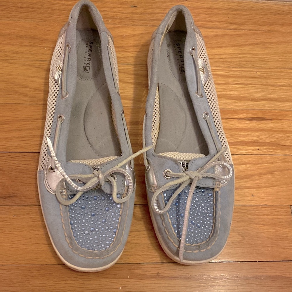 Sperry boat shoes with swavorski crystals